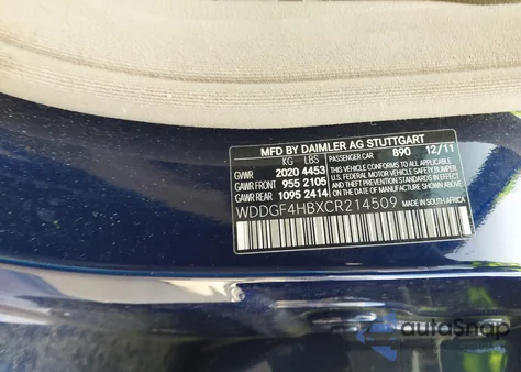 2012 Mercedes-Benz C 250 Sport from USA, damaged, VIN WDDGF4HBXCR214509